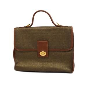Gucci Handbag Old Gucci Canvas Leather Khaki
